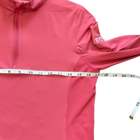 PETER MILLAR WOMEN'S SUN PROTECTION LONG SLEEVE 1/4 ZIP TOP GOLF PINK SMALL NEW - Picture 4 of 14